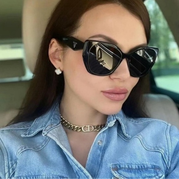 NEW PRADA EYEWEAR PR19ZS 1AB5S0 WOMEN’S SUNGLASSES PRADA SPR 19Z PRADA PR 19ZS - Picture 4 of 12